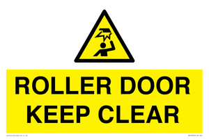ROLLER DOOR KEEP CLEAR